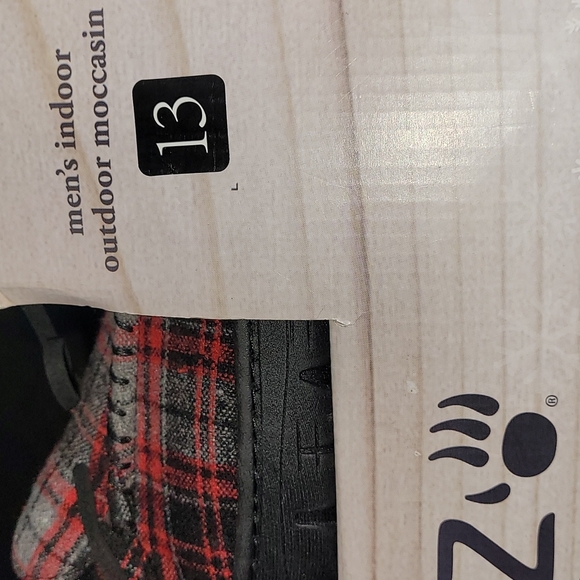 Pawz By Bearpaw Men's Rob Moccasin Slipper Plaid Size 13 NWOT/ NIB - Picture 3 of 5
